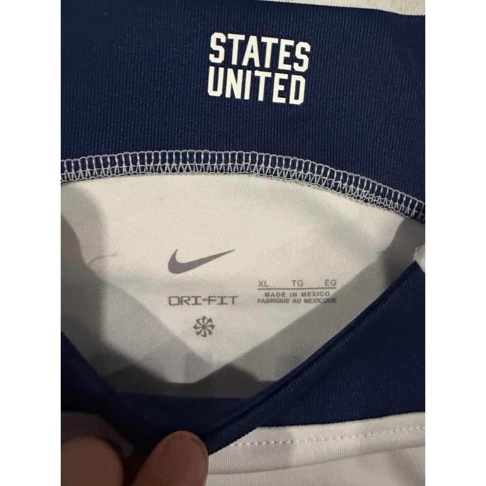 2022 Nike USA Home Soccer Jersey Christian Pulisic Men XL World Cup Qatar - Picture 7 of 11